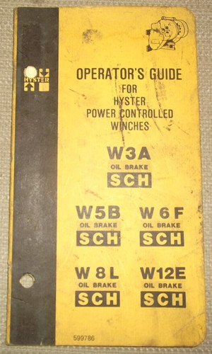 Hyster w3a w5b w6f - w6f, w8l