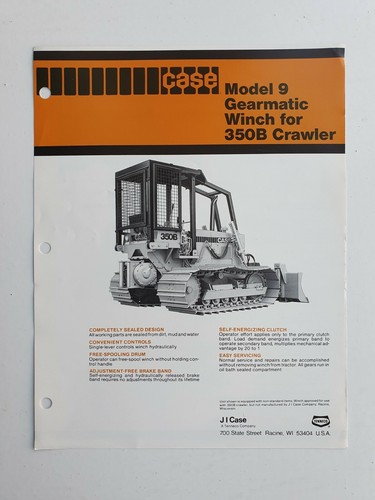 Case model gearmatic winch - case,