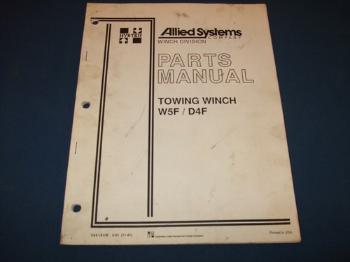 Hyster allied systems w5f - hyster,