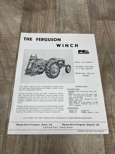 Massey ferguson 1950s tractor - ferguson,