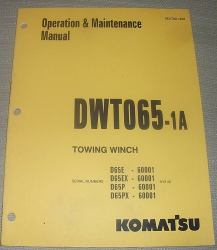 Komatsu dwt065 towing winch - dwt065-1a,