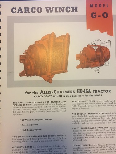 Carco winch model - carco, g-o
