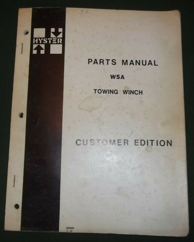 Hyster w5a towing winch - w5a,