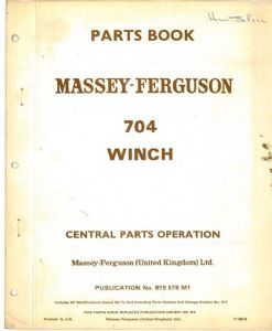Massey ferguson 704 winch - mf,
