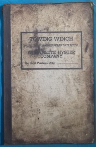 Hyster d4a towing winch parts - hyster,