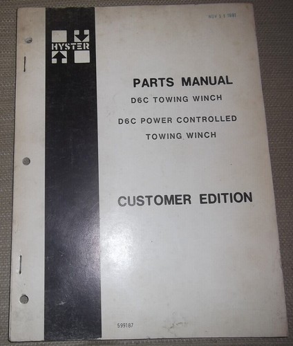 Hyster d6c towing winch - hyster,