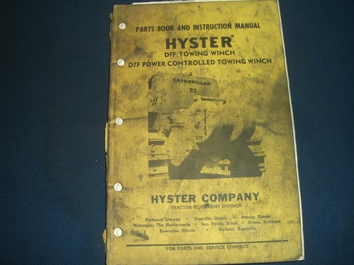 Hyster d7f towing - hyster,