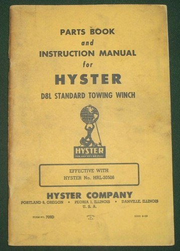 Hyster d8l towing - hyster,
