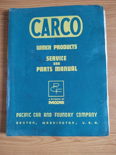 Carco winch service parts - ps,
