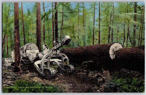 Hyster logging tractor - tractor, winch